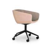 Obrotowe krzesło biurowe z tkaniny na kółkach True Design Arca MINI