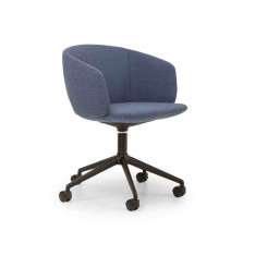 Obrotowe krzesło biurowe z tkaniny na kółkach True Design Not MINI