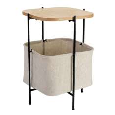 Stolik kawowy Borsa dąb - MDF Płótno | metal