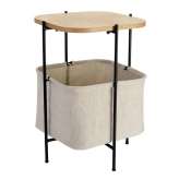 Stolik kawowy Borsa dąb - MDF Płótno | metal