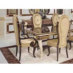 Krzesło restauracyjne z tkaniny tapicerowanej z podłokietnikami Turri Prestige