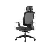 Krzesło biurowe z siatki z podstawą 5-Spoke z zagłówkiem UE Chairs miroE