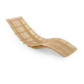 Leżak z drewna tekowego z możliwością układania w stosy Unopiù Swing