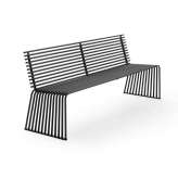 Metalowa ławka z oparciem Urbantime Zeroquindici.015