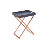 Stolik Valet szary ze zdejmowaną tacą