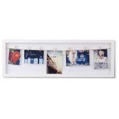 Ramka na zdjęcia Umbra Clothesline Flip biała