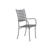 Metalowe krzesło ogrodowe z podłokietnikami, które można sztaplować Vermobil Tosca
