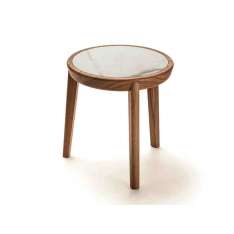 Okrągły marmurowy stolik do kawy Very Wood Bellevue T01M