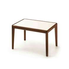 Prostokątny drewniany wysoki stolik boczny Very Wood Bellevue T04L/FX/M