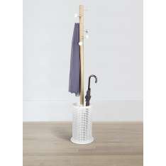 Wieszak Umbra na Ubrania Promenade biały - drewno | metal