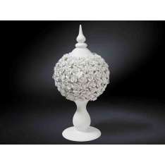 Ceramiczny przedmiot dekoracyjny VGnewtrend FRUIT STAND SPHERE COCO CAMELLIAS