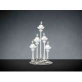 Świecznik z dmuchanego szkła VGnewtrend LINEAR GRAY 5