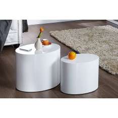 Zestaw stolików Division białe - MDF