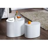 Zestaw stolików Division białe - MDF