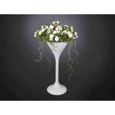 Sztuczna roślina VGnewtrend RUSTY BIRCH ROSE BASKET