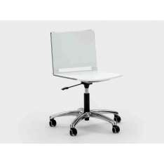 Obrotowe krzesło biurowe z tworzywa sztucznego z podstawą 5-Spoke Viganò Daisy