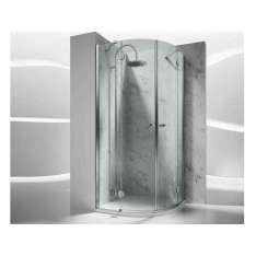 Narożna półokrągła kabina prysznicowa ze szkła hartowanego na zamówienie Vismaravetro Sintesi ST