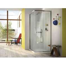 Narożna kabina prysznicowa z drzwiami przesuwnymi Vismaravetro SERIE 7000 ZA+ZA