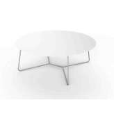 Okrągły stolik kawowy z Corianu® Viteo Slim LOUNGE TABLE 90