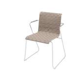 Krzesło z podłokietnikami na płozach z możliwością układania w stos Viteo Slim Belt