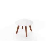 Okrągły stolik ogrodowy z Corianu® Viteo Slim Wood LOUNGE TABLE 64