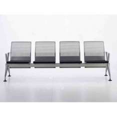 Wolnostojące siedzenia z belki stalowej z podłokietnikami Vitra AIRLINE