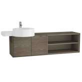 Pojedyncza wisząca drewniana szafka pod umywalkę VitrA Bathrooms Voyage FOR COUNTERTOP WASHBASIN