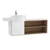 Naścienna drewniana szafka z drzwiami VitrA Bathrooms Voyage FOR COUNTERTOP WASHBASIN