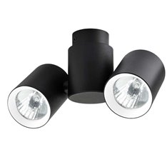Oświetlenie szynowe Light Prestige Boston 2 czarny z białym ringiem LP-741/2W BK/WH