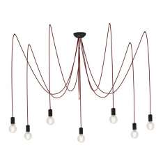 Lampa wisząca Spider Red Vii 6786