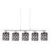 Zwis Royal 5 x 40W G9 chrom + kryształki czarne 35 - 35724