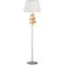 Lampa podłogowa Denis 1 x 60W E27 chrom | złoty 51 - 23506