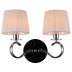 Kinkiet Clara 2 x 40W E14 chrom | biały 22 - 21564