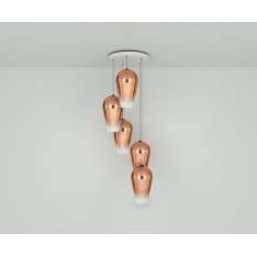 Tom Dixon FADE COPPER ROUND PENDANT SYSTEM FLPS01CO-PEUM1 Lampa wisząca