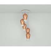 Tom Dixon FADE COPPER ROUND PENDANT SYSTEM FLPS01CO-PEUM1 Lampa wisząca