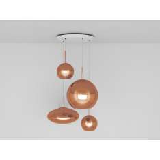 Tom Dixon COPPER RANGE ROUND PENDANT SYSTEM CLPS04-PEUM1 Lampa wisząca