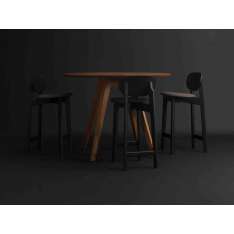 Zeitraum Zenso Bar Fully upholstered seat and wooden back