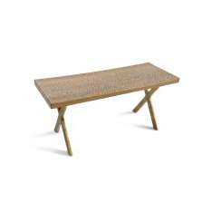 Zanat Touch Bench with wood legs