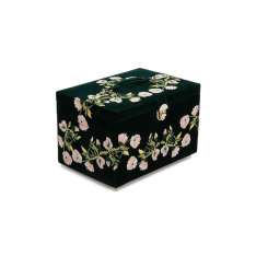 WOLF Zoe Large Jewelry Box | Forest Green