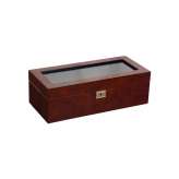 WOLF Savoy 5 Piece Watch Box | Burlwood