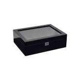 WOLF Savoy 10 Piece Watch Box | Black