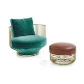 Wittmann Paradise Bird Lounge Chair & Stool