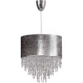 Lampa wisząca Bolzano i abażur srebrny 4020