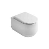 White Ceramic Srl Tao wall hung rimless wc