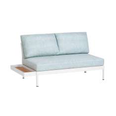 Weishäupl Minu 2-Seater Element with Backrest and Clip-On Table