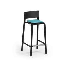 Weishäupl Flow Bar Stool with seat cushion
