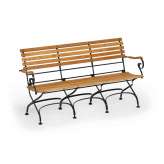 Weishäupl Classic Bench 3-Seater with armrests