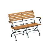 Weishäupl Classic Bench 2-Seater with armrests