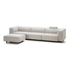 Vitra Soft Modular Sofa 3-Seater, Ottoman