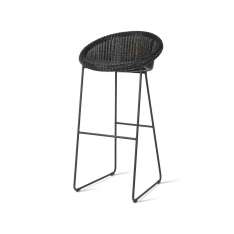 Vincent Sheppard Joe bar stool black sled base